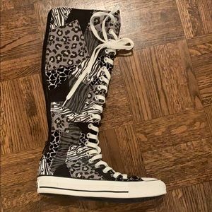 Converse All-Star Knee-High Patchwork Sneakers